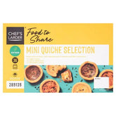 Chef's Larder Food to Share Mini Quiche Selection 756g  Adomoo